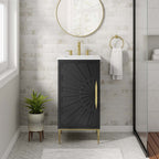 EEI-6285-WHI-BLK Awaken 18" Bathroom Vanity by Modway