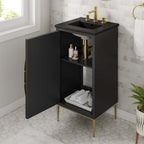 EEI-6287-BLK-BLK Awaken 18" Bathroom Vanity by Modway