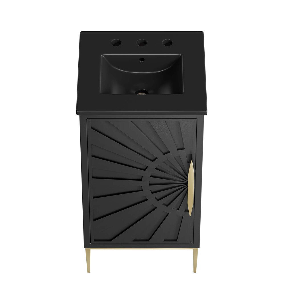 EEI-6287-BLK-BLK Awaken 18" Bathroom Vanity by Modway