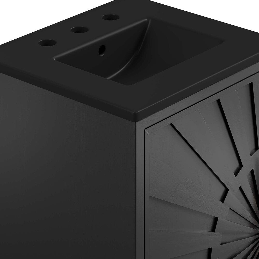 EEI-6287-BLK-BLK Awaken 18" Bathroom Vanity by Modway
