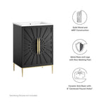 EEI-6289-WHI-BLK Awaken 24" Bathroom Vanity by Modway
