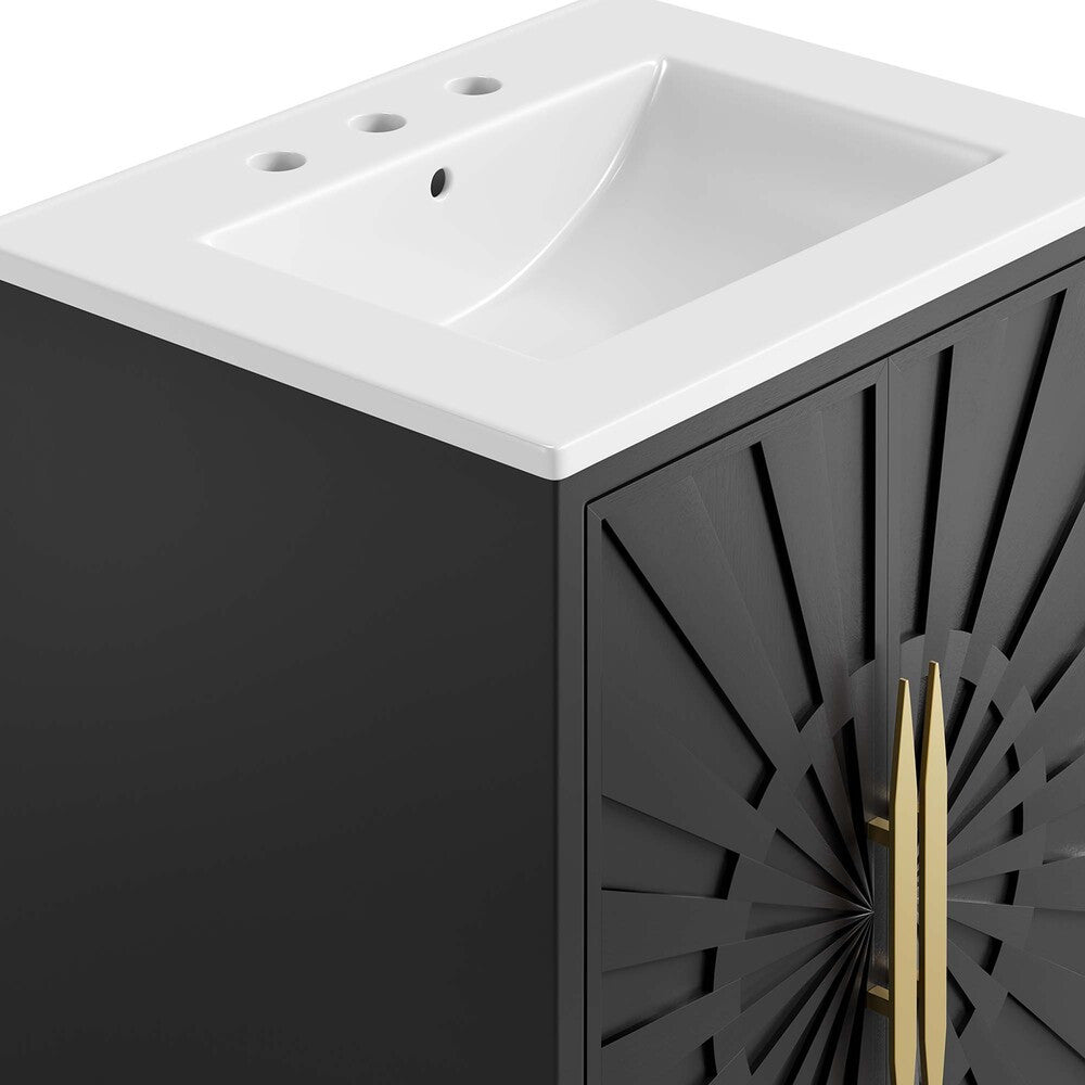 EEI-6289-WHI-BLK Awaken 24" Bathroom Vanity by Modway