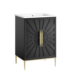 EEI-6289-WHI-BLK Awaken 24" Bathroom Vanity by Modway