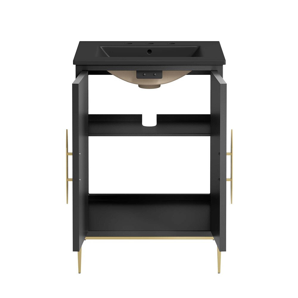 EEI-6291-BLK-BLK Awaken 24" Bathroom Vanity by Modway