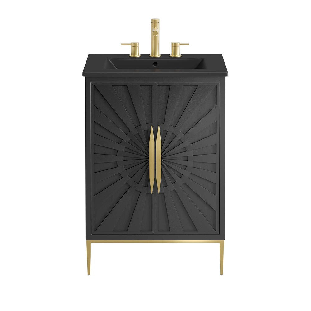 EEI-6291-BLK-BLK Awaken 24" Bathroom Vanity by Modway