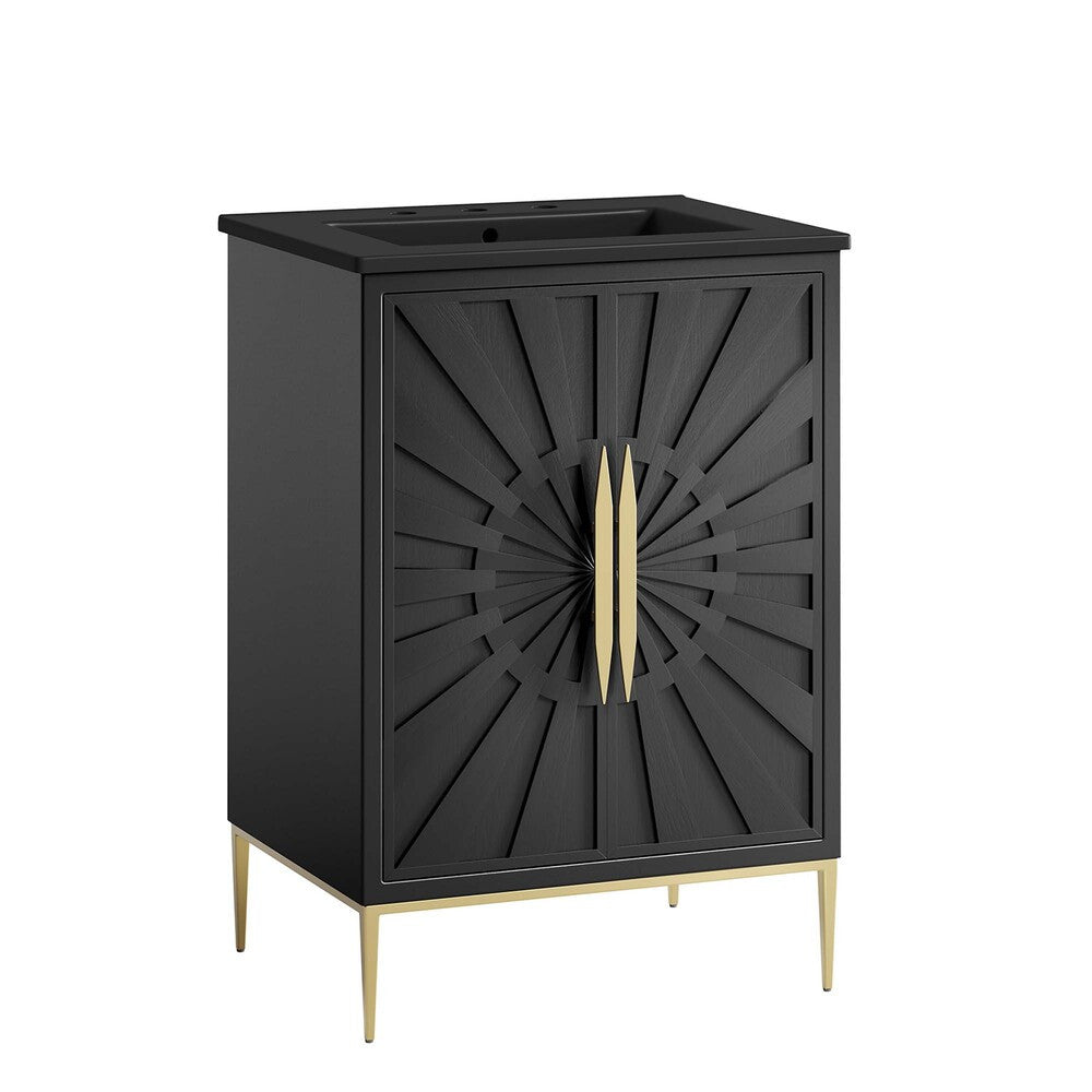 EEI-6291-BLK-BLK Awaken 24" Bathroom Vanity by Modway