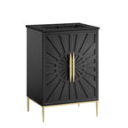 Modway EEI-6291-BLK-BLK Awaken 24" Bathroom Vanity Black Black