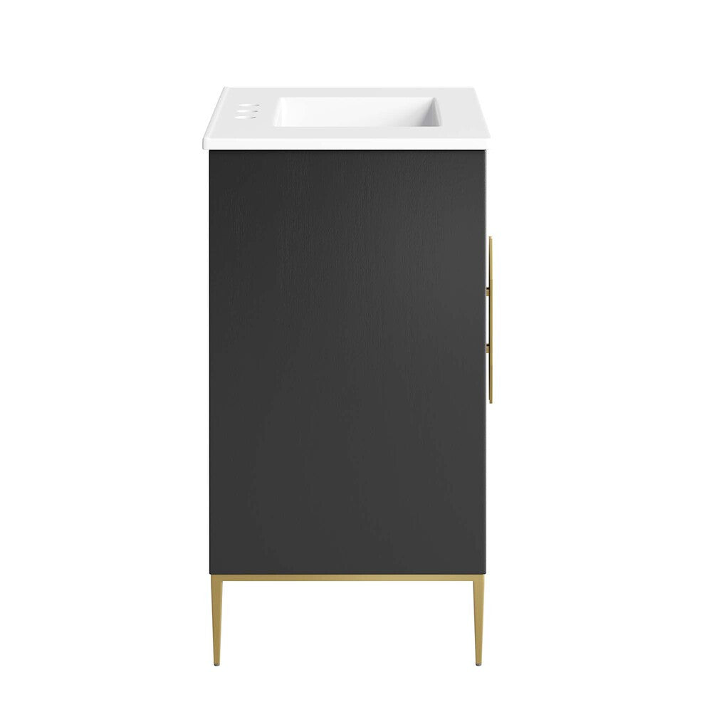 EEI-6293-WHI-BLK Awaken 30" Bathroom Vanity by Modway