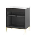 EEI-6293-WHI-BLK Awaken 30" Bathroom Vanity by Modway