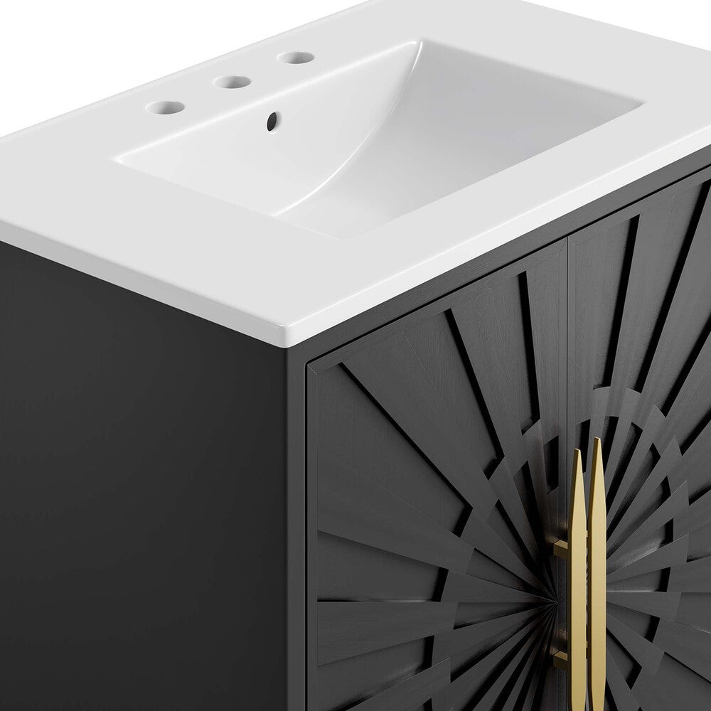 EEI-6293-WHI-BLK Awaken 30" Bathroom Vanity by Modway