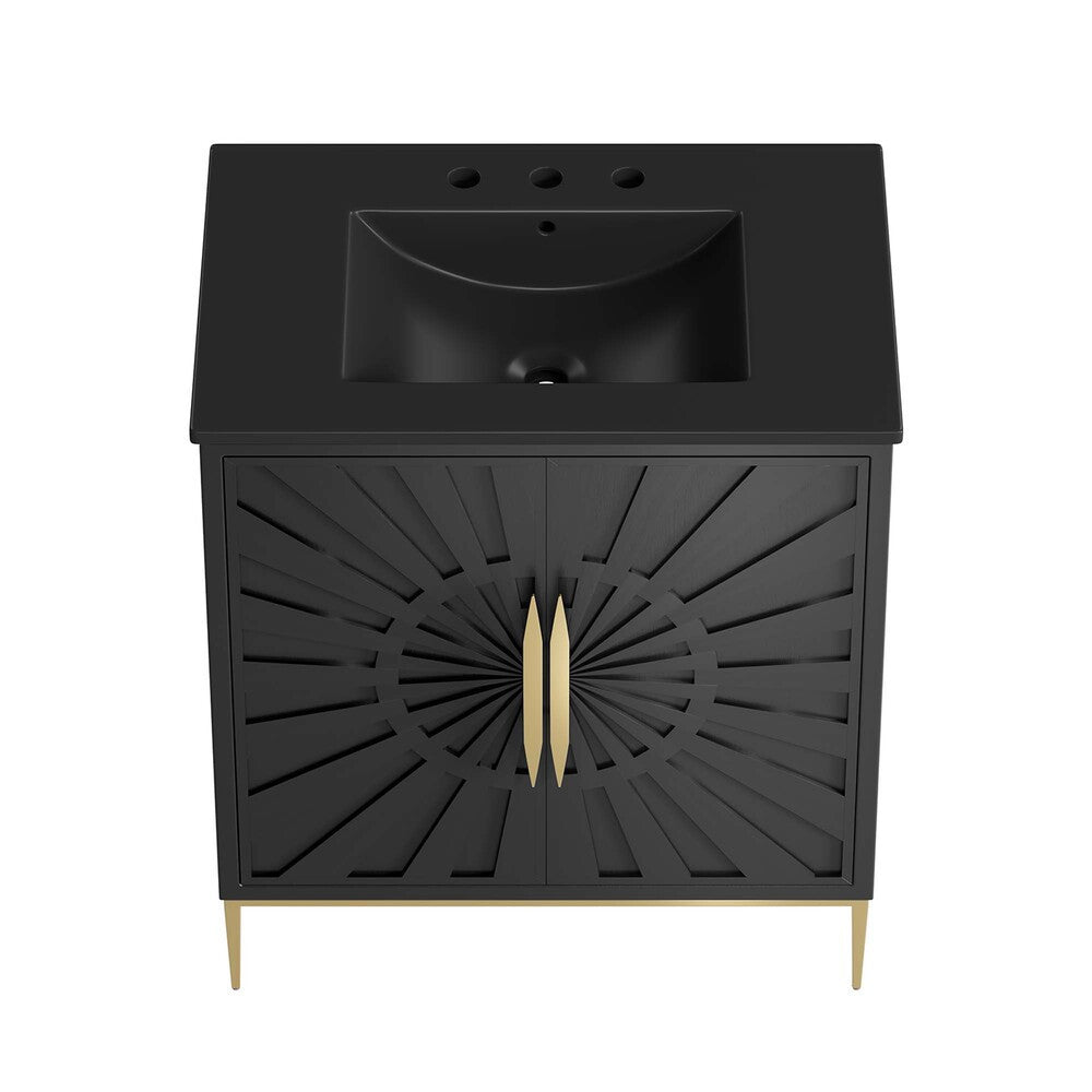EEI-6295-BLK-BLK Awaken 30" Bathroom Vanity by Modway
