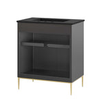 EEI-6295-BLK-BLK Awaken 30" Bathroom Vanity by Modway