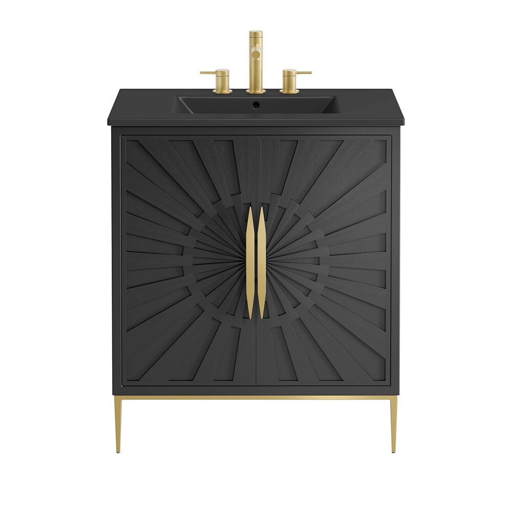 EEI-6295-BLK-BLK Awaken 30" Bathroom Vanity by Modway
