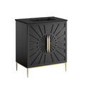 Modway EEI-6295-BLK-BLK Awaken 30" Bathroom Vanity Black Black