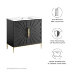 EEI-6297-WHI-BLK Awaken 36" Bathroom Vanity by Modway