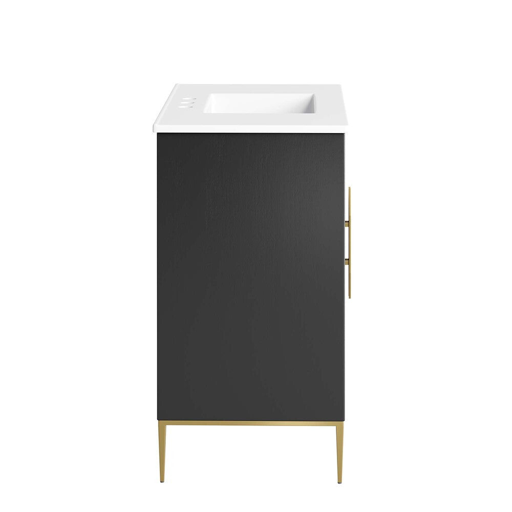 EEI-6297-WHI-BLK Awaken 36" Bathroom Vanity by Modway
