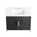 EEI-6297-WHI-BLK Awaken 36" Bathroom Vanity by Modway