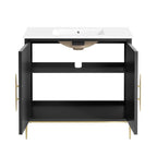 EEI-6297-WHI-BLK Awaken 36" Bathroom Vanity by Modway