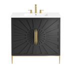 EEI-6297-WHI-BLK Awaken 36" Bathroom Vanity by Modway