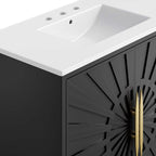 EEI-6297-WHI-BLK Awaken 36" Bathroom Vanity by Modway