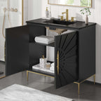 EEI-6299-BLK-BLK Awaken 36" Bathroom Vanity by Modway