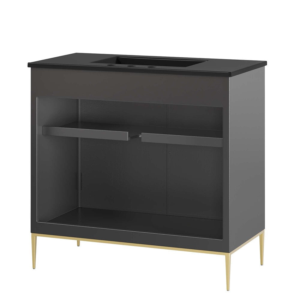 EEI-6299-BLK-BLK Awaken 36" Bathroom Vanity by Modway