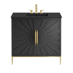 EEI-6299-BLK-BLK Awaken 36" Bathroom Vanity by Modway