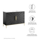EEI-6301-WHI-BLK Awaken 48" Bathroom Vanity by Modway