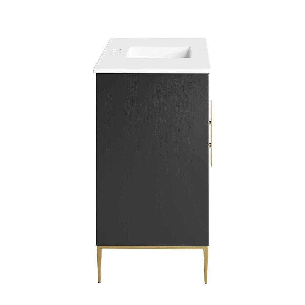 EEI-6301-WHI-BLK Awaken 48" Bathroom Vanity by Modway