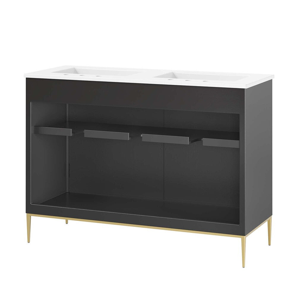 EEI-6301-WHI-BLK Awaken 48" Bathroom Vanity by Modway