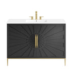 EEI-6301-WHI-BLK Awaken 48" Bathroom Vanity by Modway