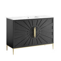 Modway EEI-6301-WHI-BLK Awaken 48" Bathroom Vanity White Black
