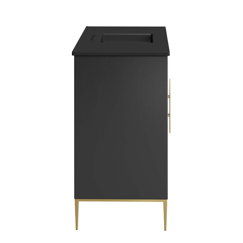 EEI-6303-BLK-BLK Awaken 48" Bathroom Vanity by Modway