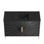 EEI-6303-BLK-BLK Awaken 48" Bathroom Vanity by Modway