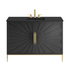 EEI-6303-BLK-BLK Awaken 48" Bathroom Vanity by Modway