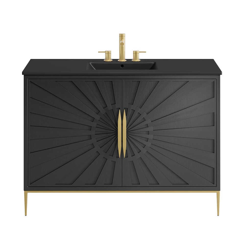 EEI-6303-BLK-BLK Awaken 48" Bathroom Vanity by Modway