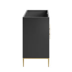 EEI-6163-BLK Awaken 48" Double or Single Sink Compatible (Not Included) Bathroom Vanity Cabinet by Modway