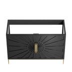 EEI-6163-BLK Awaken 48" Double or Single Sink Compatible (Not Included) Bathroom Vanity Cabinet by Modway