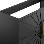 EEI-6163-BLK Awaken 48" Double or Single Sink Compatible (Not Included) Bathroom Vanity Cabinet by Modway