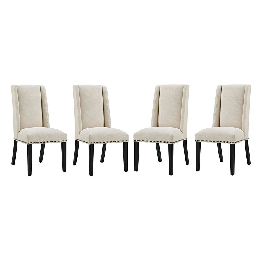Modway Baron Fabric Dining Chair Set of 4 by Modway-EEI-3503-BEI