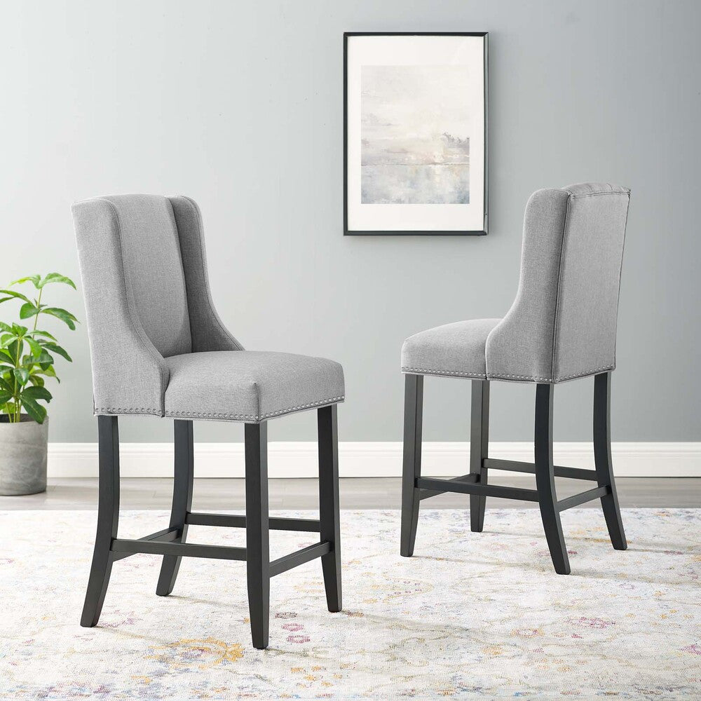 Modway Baron Upholstered Fabric Counter Stool Set of 2 by Modway-EEI-4016
