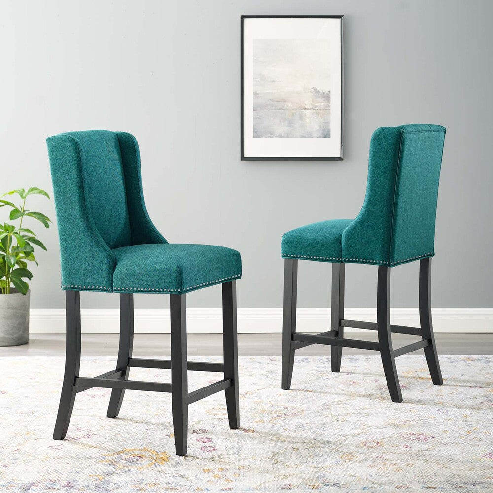 Modway Baron Upholstered Fabric Counter Stool Set of 2 by Modway-EEI-4016