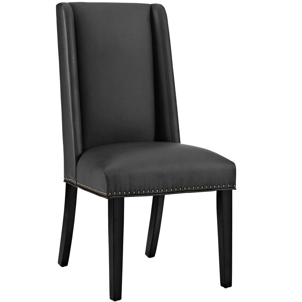 EEI-3502-BLK Baron Vinyl Dining Chair Set of 4 by Modway