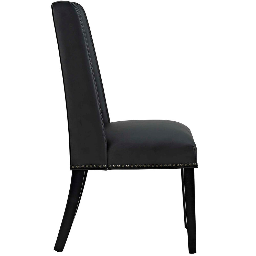 EEI-3502-BLK Baron Vinyl Dining Chair Set of 4 by Modway