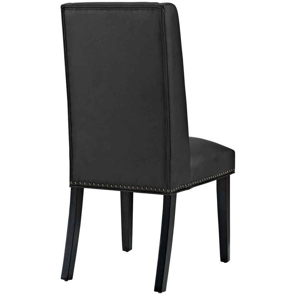 EEI-3502-BLK Baron Vinyl Dining Chair Set of 4 by Modway