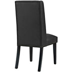 EEI-3502-BLK Baron Vinyl Dining Chair Set of 4 by Modway