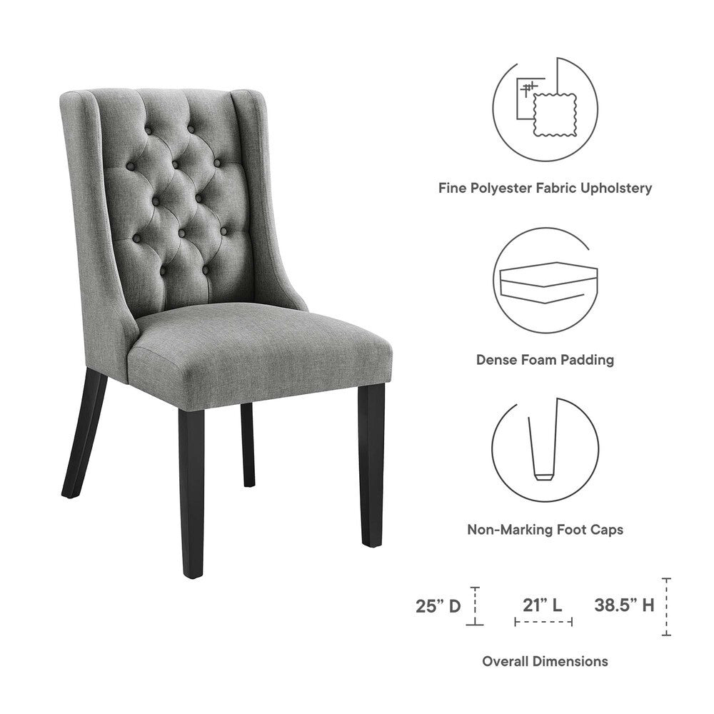 Modway Baronet Button Tufted Fabric Dining Chair by Modway-EEI-2235