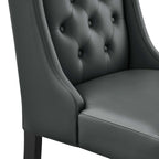 EEI-2234 Baronet Button Tufted Vegan Leather Dining Chair by Modway
