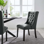 EEI-2234 Baronet Button Tufted Vegan Leather Dining Chair by Modway