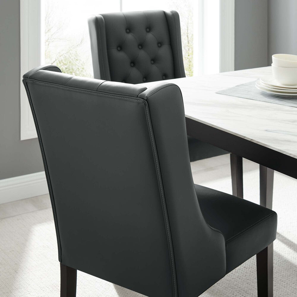 EEI-2234 Baronet Button Tufted Vegan Leather Dining Chair by Modway